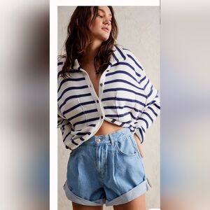 NWT Free People Danni High Rise Denim Shorts
